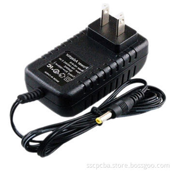 12V DC/1A Switching Adapter, 100 to 240V AC Input, 12W, Used for CCTV Cameras, Over-ride Protection